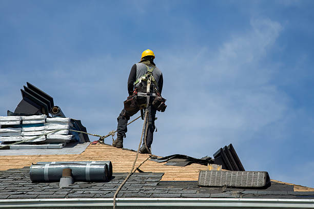 Professional Flat Roof Repair technician working in Elfers, FL